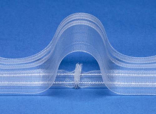 Шторная лента SUNSET 1:1.5 прозрачная