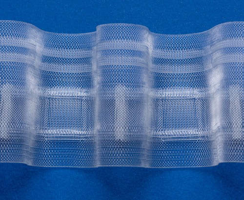 Шторная лента ELIZA 1:2.0 rapport 140 mm прозрачная