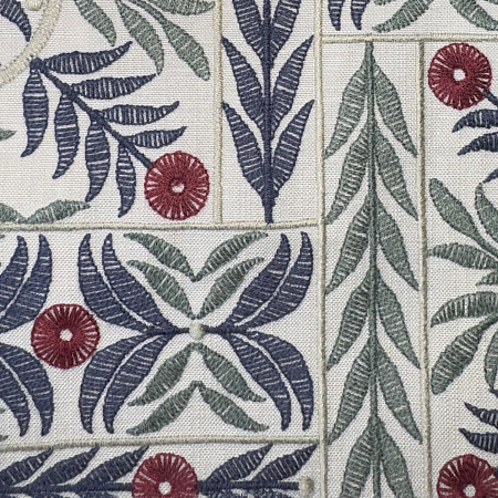MUGHAL GARDEN INDIGO COCHINEAL Galleria Arben Красный розовый Зеленый Синий Голубой многоцветный