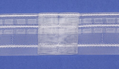 Шторная лента BLUES 1:2.0 прозрачная